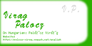 virag palocz business card